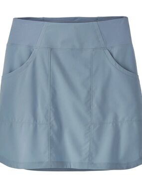 Patagonia Women's Tech Skort Sz Large Hiking Fishing  Blue